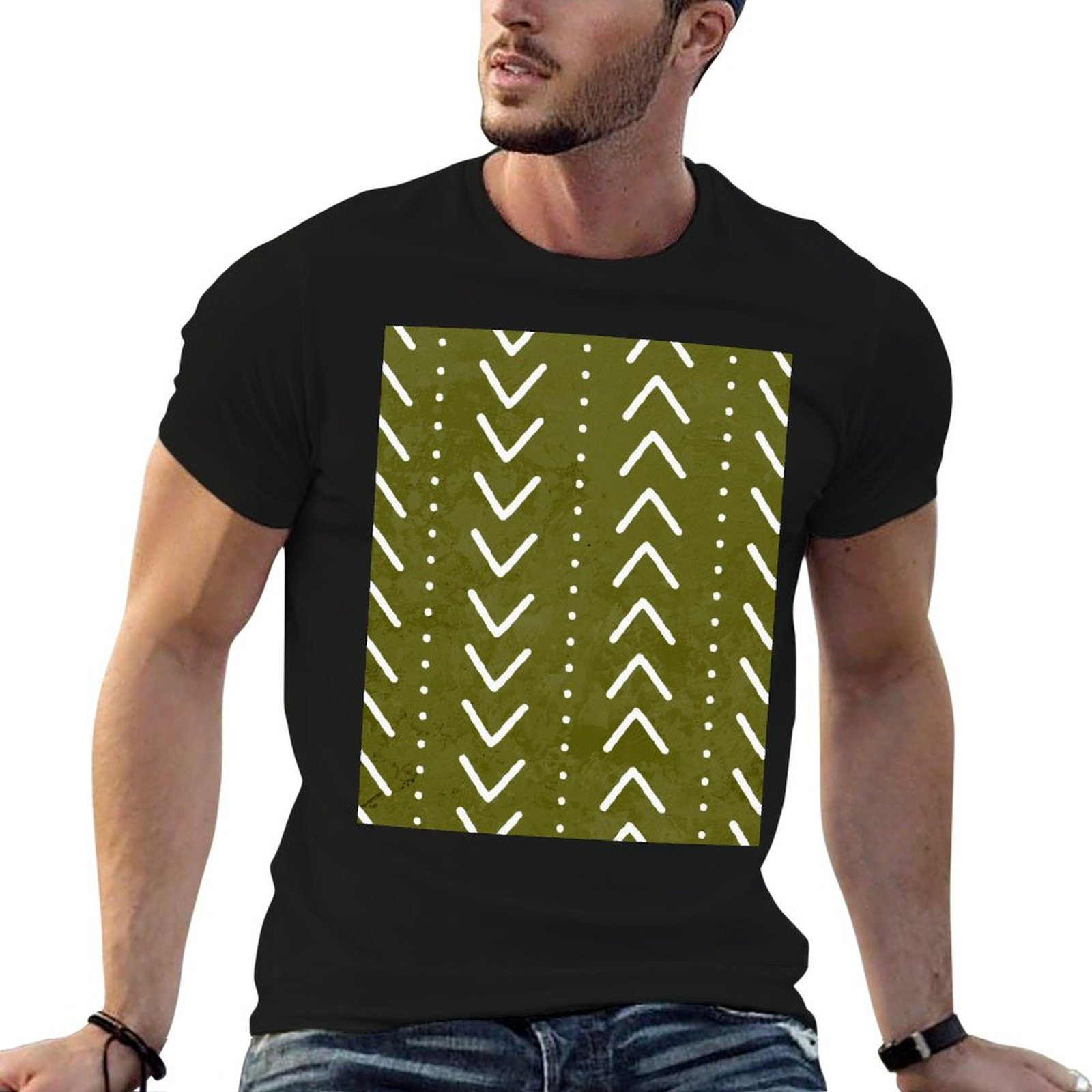 Zeytin Yeşili Çamur Bezi Ok De - Mudcloth Print Top incelemesi ve fiyatı