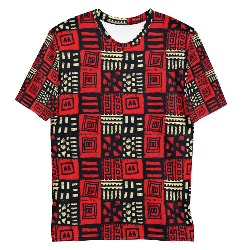 Tribal Afrika Desenli Erkek Ti - Mudcloth Print Top incelemesi ve fiyatı