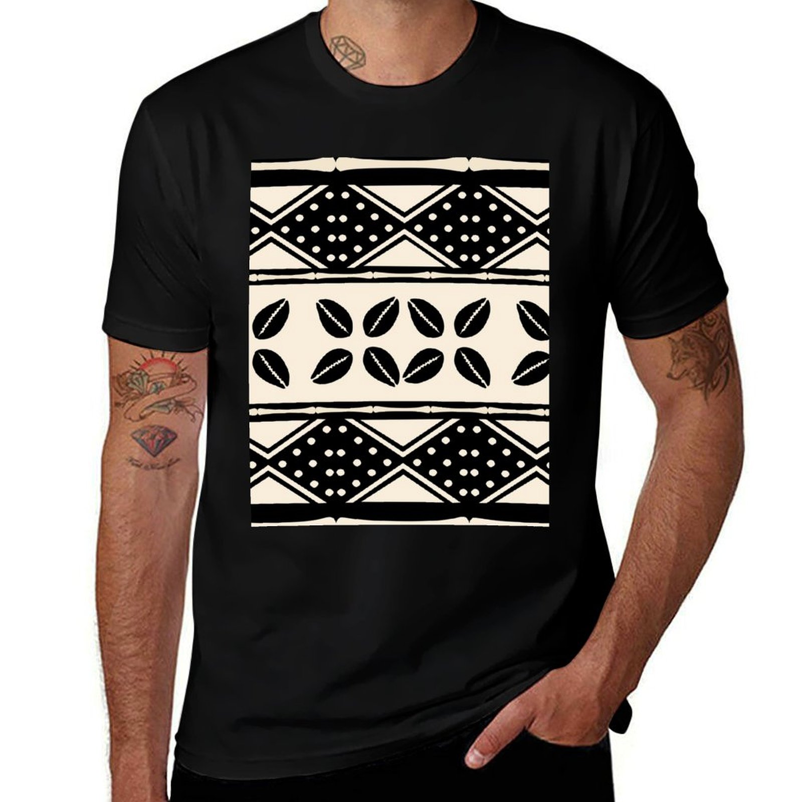 Afrika soyut çamur kumaş desen - Mudcloth Print Top incelemesi ve fiyatı