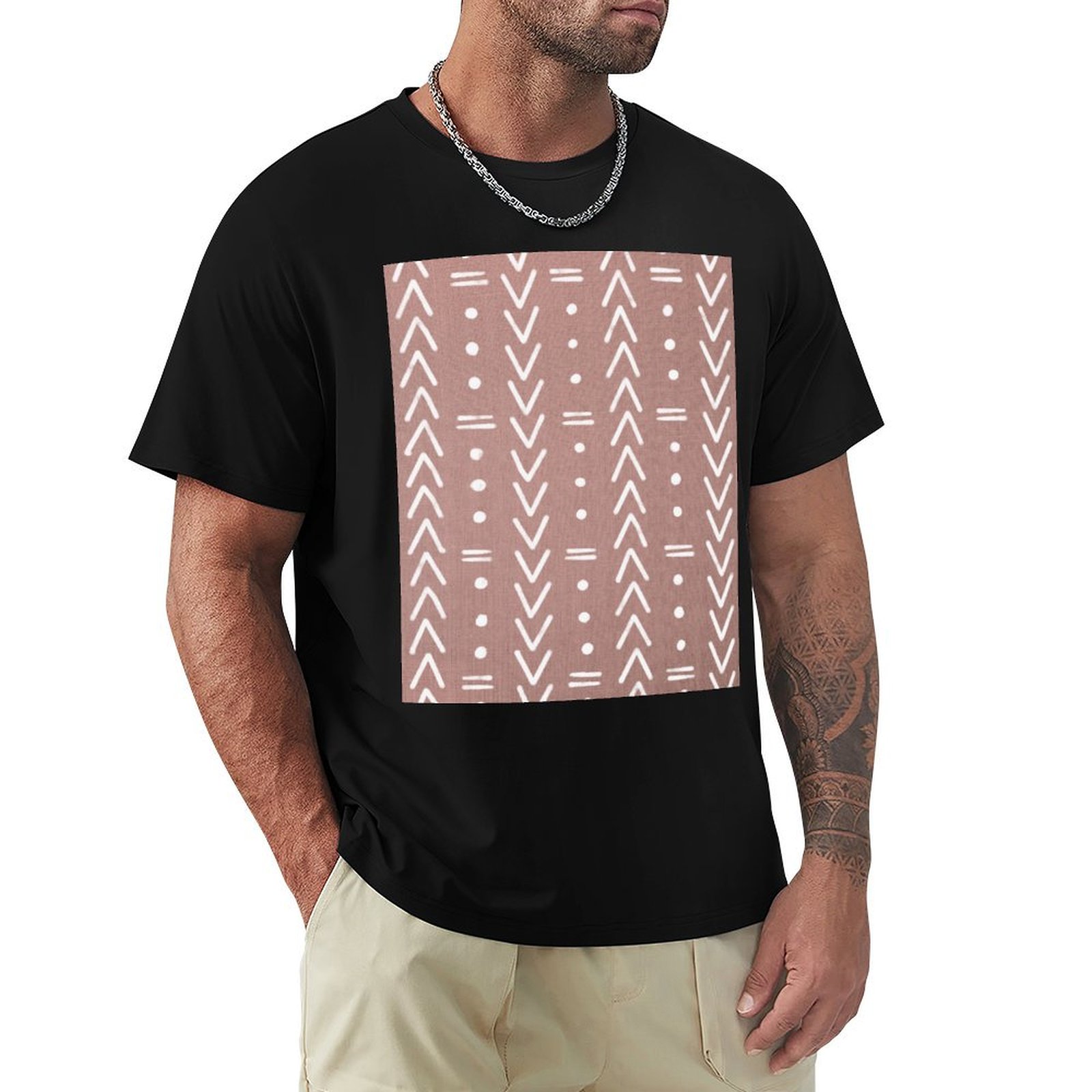 Beyaz Geometrik Şekiller ve Pe - Mudcloth Print Top incelemesi ve fiyatı