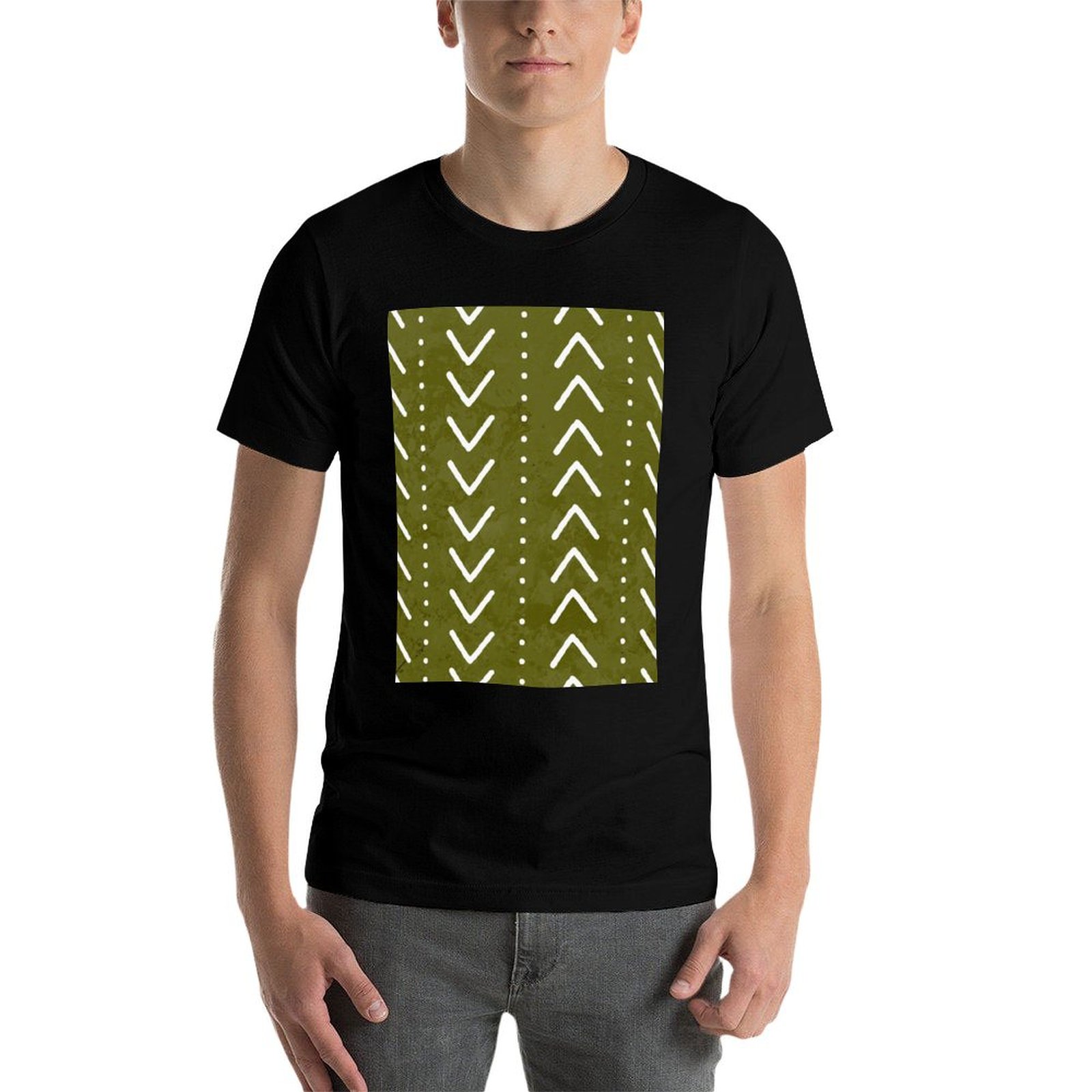 Zeytin Yeşili, Çamur Desenli O - Mudcloth Print Top incelemesi ve fiyatı